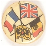World War I Allied Flags Celluloid