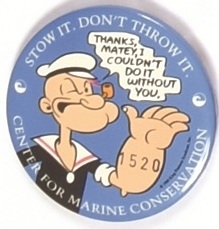 Popeye Stow It, Don’t Throw It