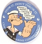 Popeye Stow It, Don’t Throw It