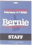 Sanders New Hampshire Staff Pin