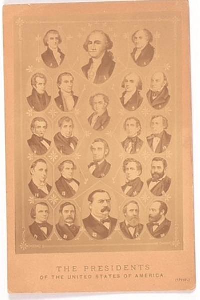 Cleveland Presidents Cabinet Card