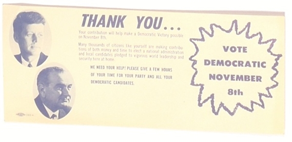 Kennedy California Coattail Card