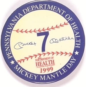 Mantle 1999 Pennsylvania Health Pin