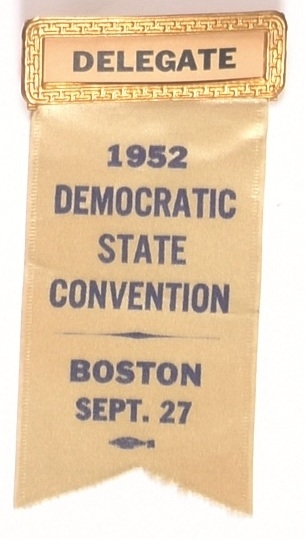 Massachusetts 1952 Democratic Convention Badge