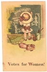 Votes for Women Blackboard Postcard