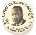 King Support the National Holiday