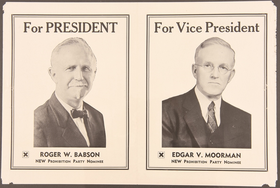 Babson, Moorman Prohibition Party Jugate