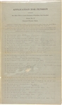 Civil War Pension Application