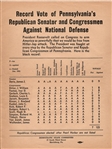 FDR Anti Republican Pennsylvania Handbill