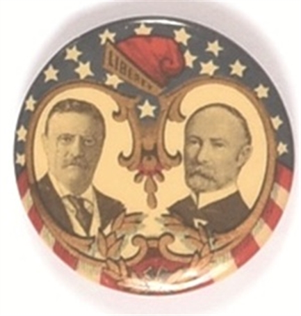 Roosevelt and Fairbanks Liberty Cap Jugate