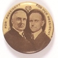 Harding for President, Coolidge for Vice President