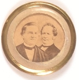 Tilden, Hendricks Jugate Pin