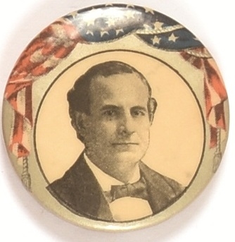 William Jennings Bryan Flag Celluloid