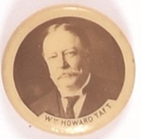 William Howard Taft Sepia Celluloid