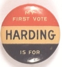 My First Vote is for Harding