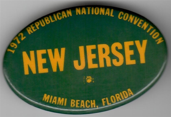 New Jersey 1972 Convention Pin 