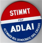 Stimmt Fur Adlai Chicago Pin 