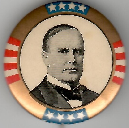 McKinley Celluloid with TR Back Paper