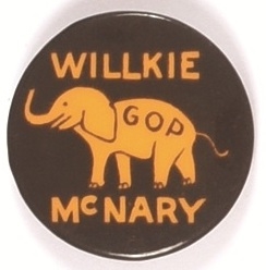 Willkie, McNary GOP Elephant