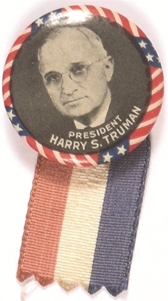 Truman Stars and Stripes Pin, Ribbon
