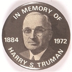 In Memory of Harry Truman