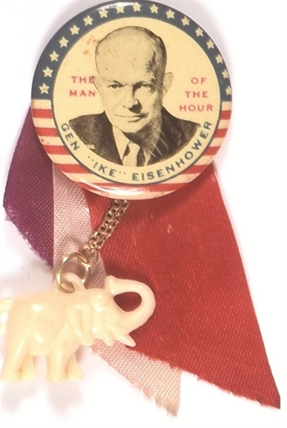 Eisenhower Man of the Hour Pin, Elephant