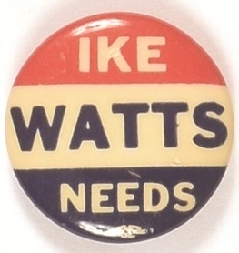 Ike Needs Watts Rhode Island Coattail