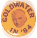 Goldwater Purple and Gold Celluloid