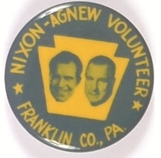 Nixon, Agnew Pennsylvania Volunteer Jugate