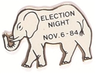 Reagan 1984 Election Night Elephant Pin