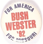Bush and Webster Missouri Coattail