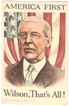 Wilson America First Postcard