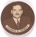 Tom Dewey Brown and White Celluloid