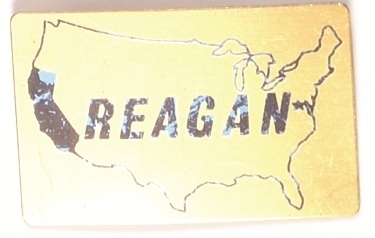 Reagan California Metal Pinback