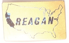 Reagan California Metal Pinback