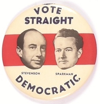Stevenson, Sparkman Vote Straight Democratic