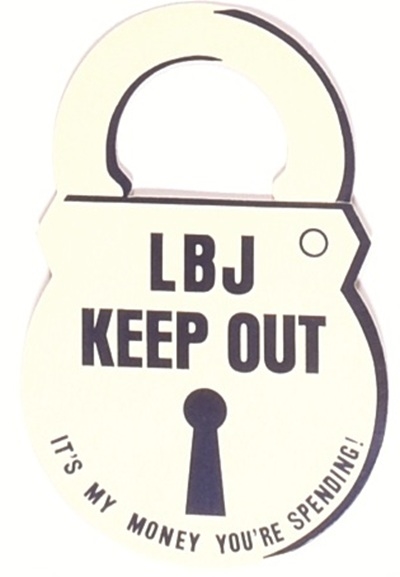 LBJ Keep Out Cardboard Lock Door Hanger