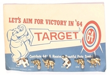 Goldwater Aim for Victory Card and Pins