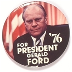 President Ford Flag Large Celluloid