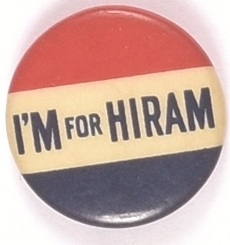 Im for Hiram Johnson Celluloid