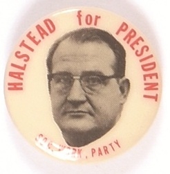 Halstead for President SWP 1968 Celluloid