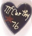 McCarthy 1976 Heart Pin