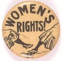 Womens Rights Cartoon Pin