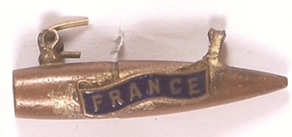World War I France Bullet Pin