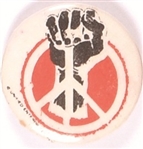 Peace Clenched Fist Celluloid