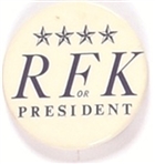 RFK for President 4 Stars Celluloid