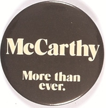 McCarthy More than Ever