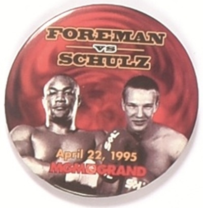 Foreman vs. Schulz 1995 Boxing Pin