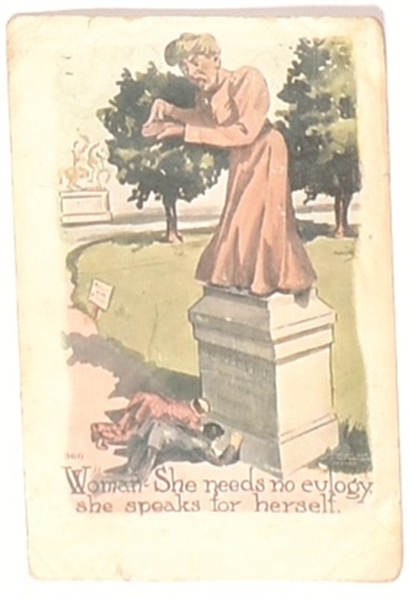Suffrage She Speaks for Herself Postcard