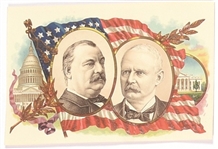 Cleveland, Stevenson Colorful Lithograph Jugate